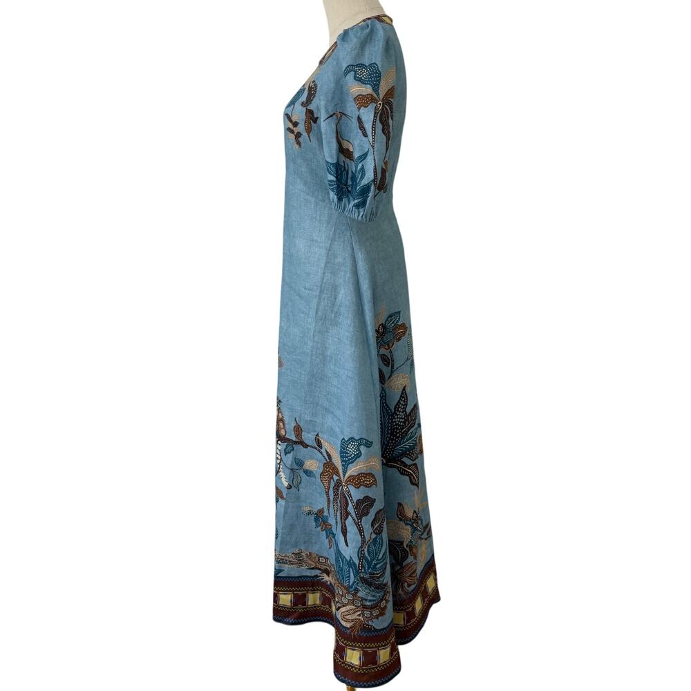 ALEMAIS Georgie Linen Midi Dress - Picture 7 of 9